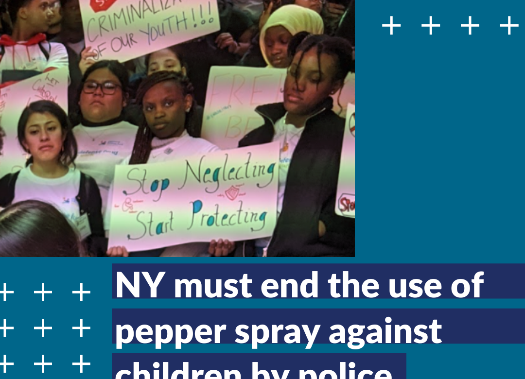 NY must end the use of pepper spray against children by police.